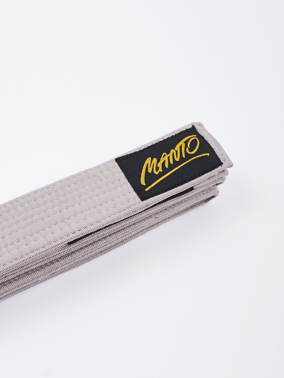 MANTO kids belt BJJ TAG gray
