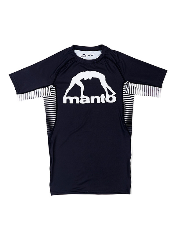 MANTO rashguard LOGO black/white