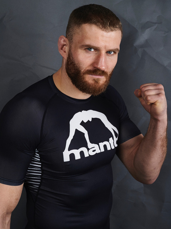MANTO rashguard LOGO black/white