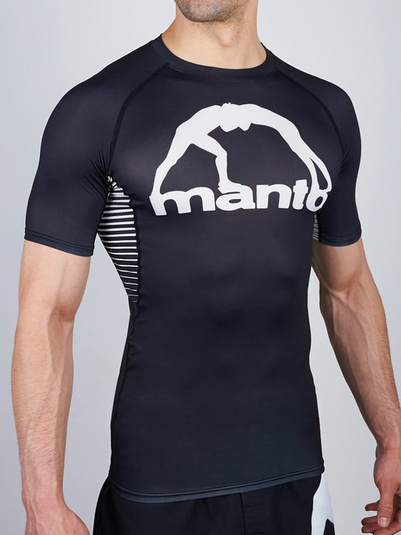 MANTO rashguard LOGO black/white