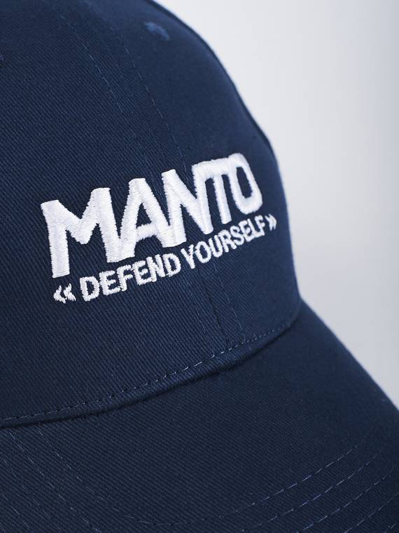 MANTO snapback cap LOGOTYPE navy blue