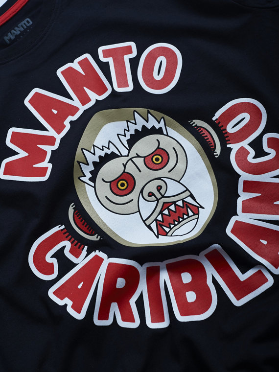 MANTO t-shirt  CARIBLANCO black