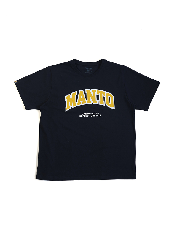 MANTO t-shirt VARSITY OVERSIZE schwarz