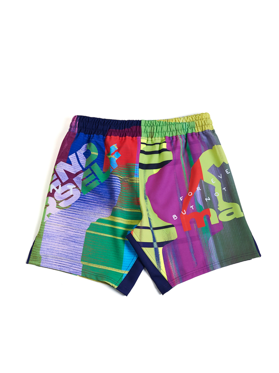 MANTO fight shorts NEON ABSTRACT
