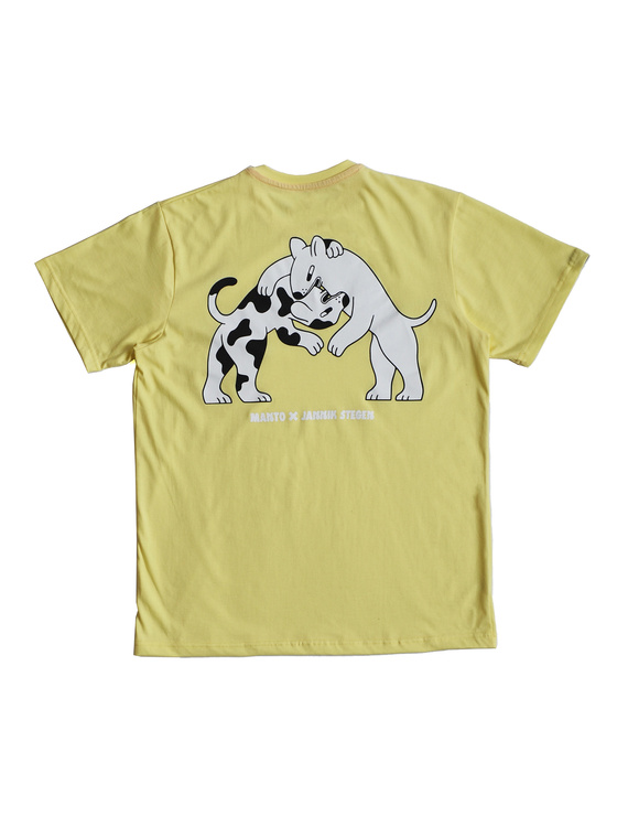 MANTO t-shirt DOGS gelb