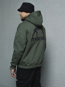 MANTO bluza z kapturem LABEL OVERSIZE khaki