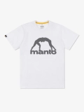 MANTO t-shirt VIBE 25 biało-szary