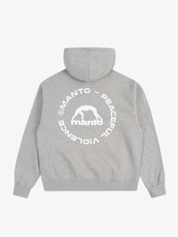 MANTO bluza z kapturem LABEL 25 OVERSIZE melanż