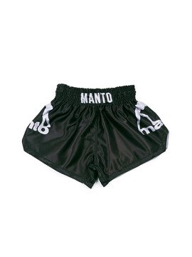 MANTO spodenki MUAY THAI DUAL czarno-srebrne