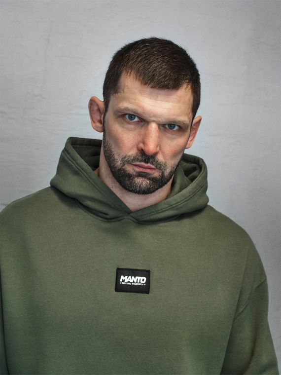 MANTO bluza z kapturem LABEL 25 OVERSIZE khaki