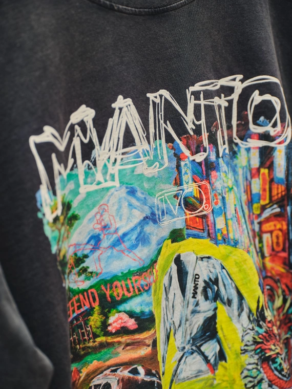 MANTO t-shirt IVO czarny