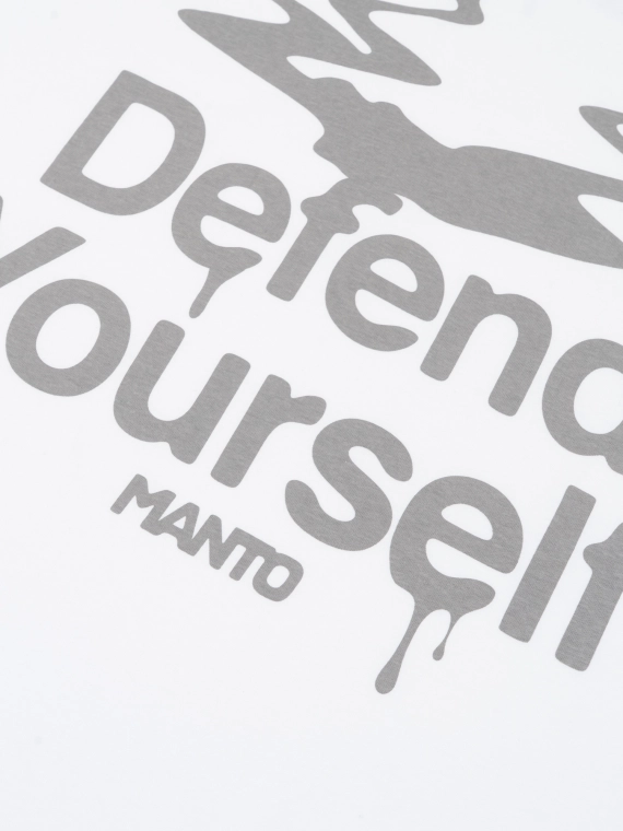 MANTO t-shirt DRIP biały