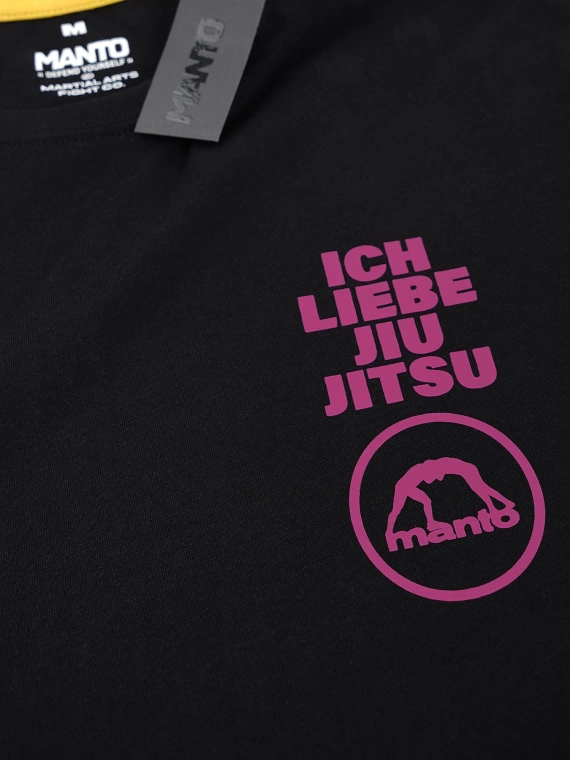 MANTO t-shirt LIEBE czarny