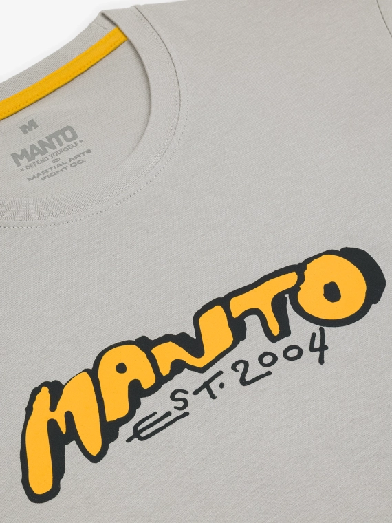 MANTO t-shirt MARKER jasnoszary