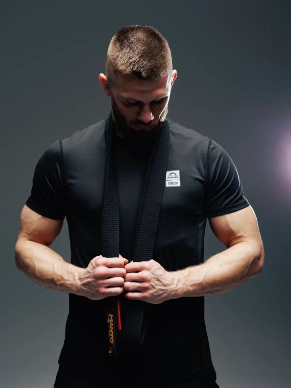 MANTO t-shirt treningowy PULSE czarny