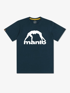 MANTO t-shirt VIBE 25 granatowo-biały