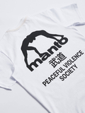MANTO t-shirt SOCIETY biały