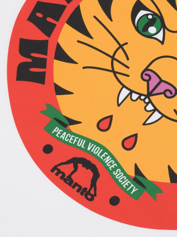 MANTO t-shirt WORLDWILD biały