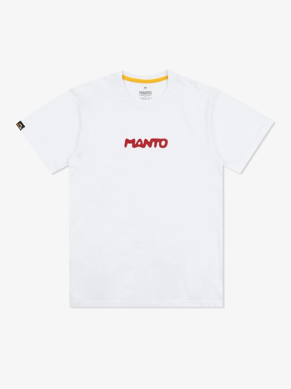 MANTO t-shirt TRACE biały