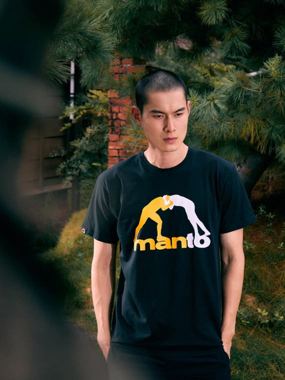 MANTO t-shirt LOGO czarny onyks