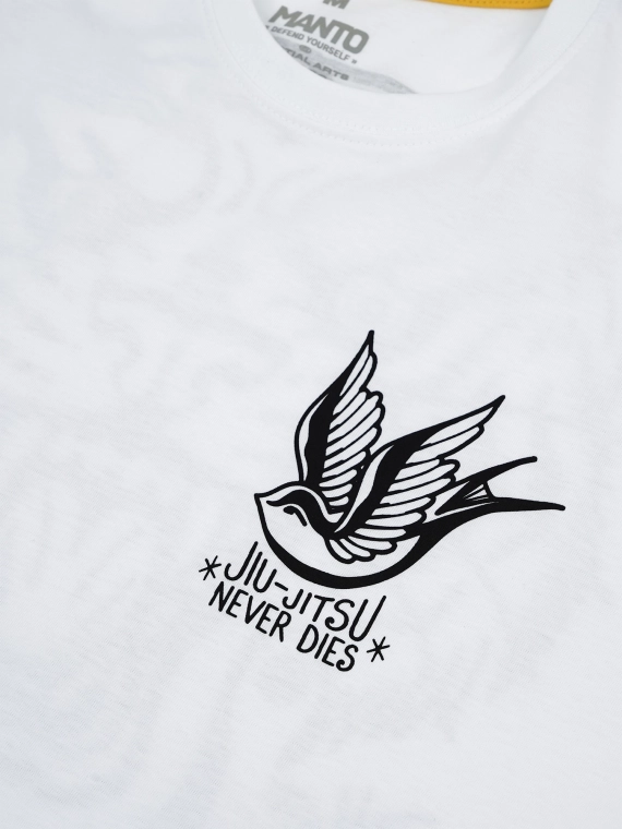 MANTO t-shirt JJ NEVER DIES biały