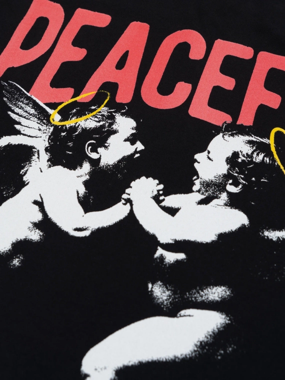 MANTO t-shirt ANGELS czarny