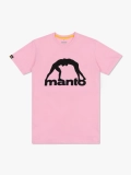 MANTO t-shirt VIBE 25 różowo-czarny