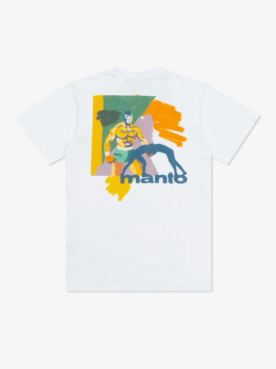 MANTO t-shirt LUCHADOR biały