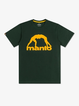 MANTO t-shirt VIBE 25 sosnowa zieleń-żółty