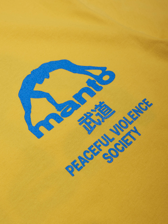 MANTO t-shirt SOCIETY żółty