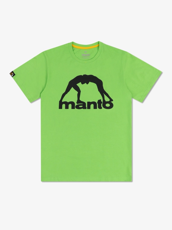 MANTO t-shirt VIBE 25 neon zieleń-czarny