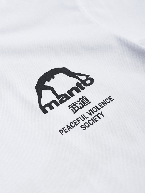 MANTO t-shirt SOCIETY biały