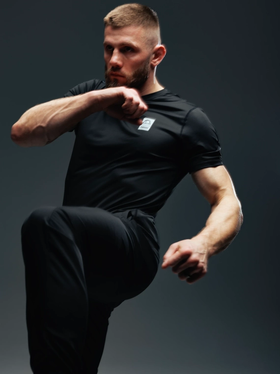 MANTO t-shirt treningowy PULSE czarny