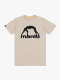 MANTO t-shirt VIBE 25 beżowo-czarny