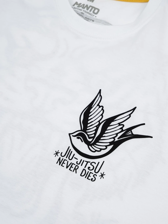 MANTO t-shirt JJ NEVER DIES biały