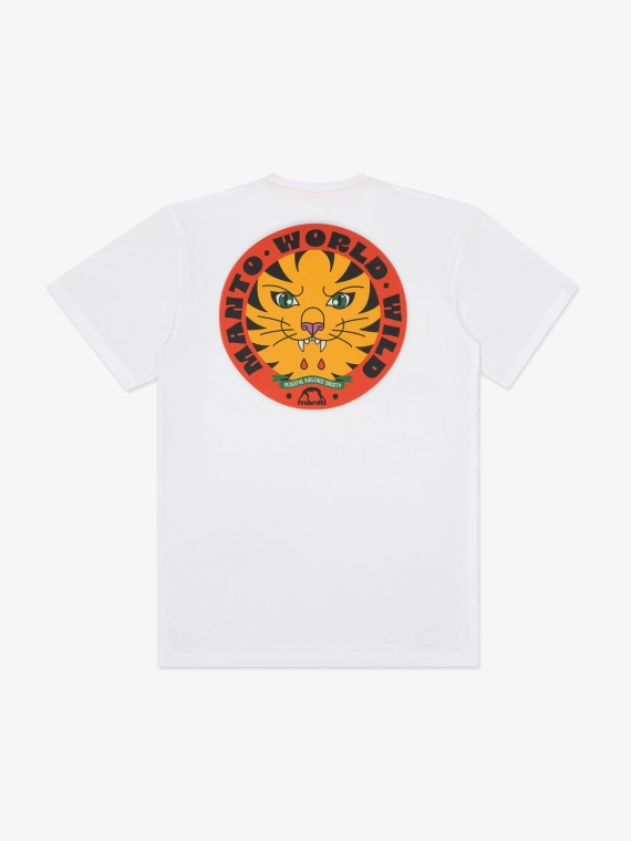 MANTO t-shirt WORLDWILD biały