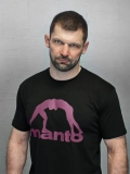 MANTO t-shirt VIBE 25 czarny onyks-burgundowy