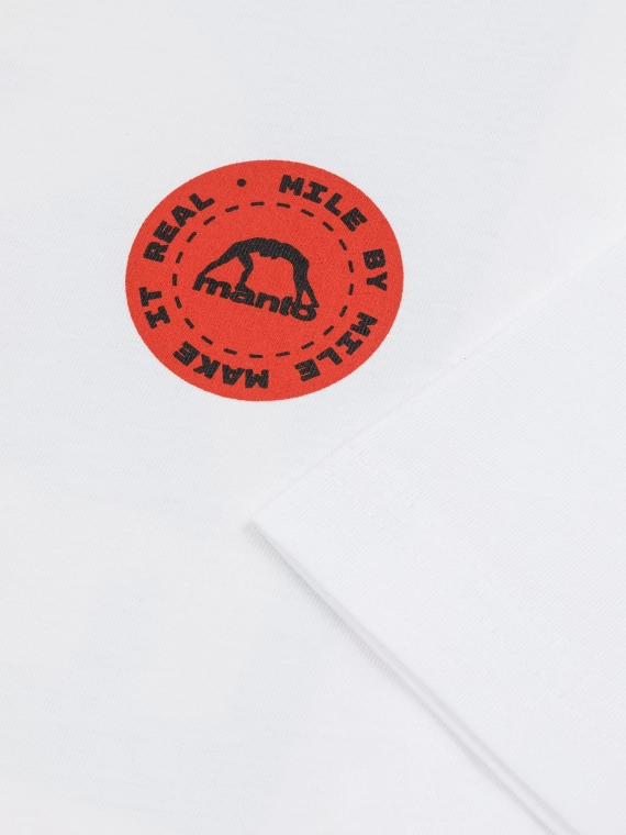 MANTO t-shirt STAMP 25 biały