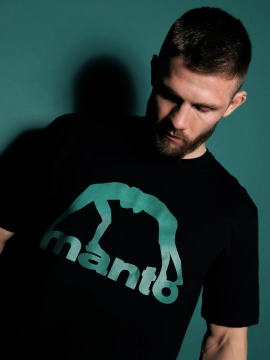 MANTO t-shirt VIBE 25 czarno-zielony