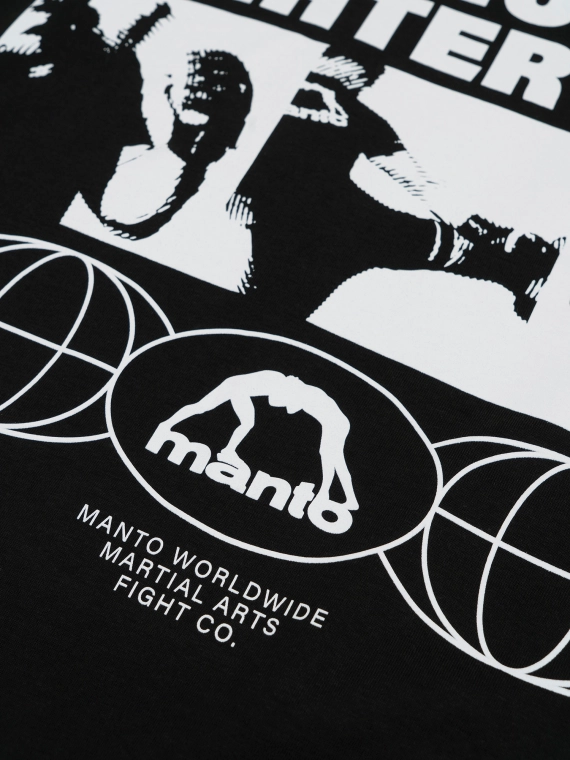 MANTO t-shirt FIGHTER SOUL czarny onyks