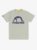 MANTO t-shirt VIBE 25 jasnoszary-ciemnofioletowy