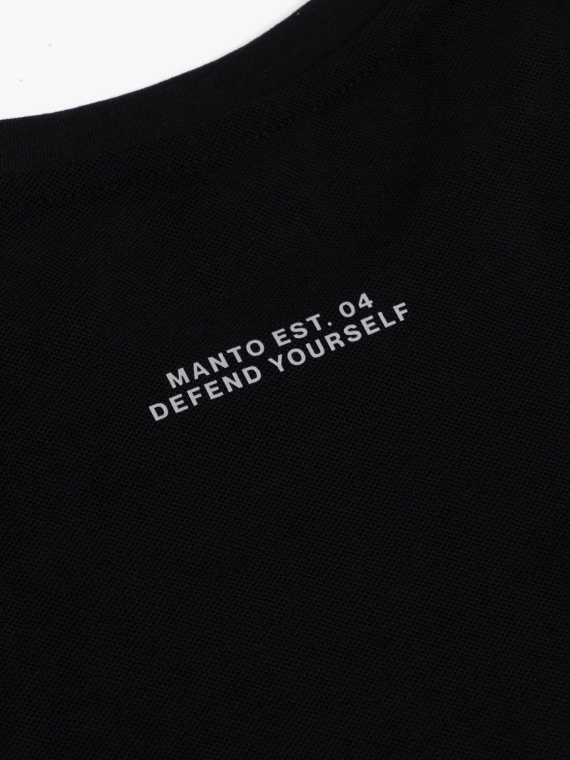MANTO t-shirt VARSITY 25 czarny onyks