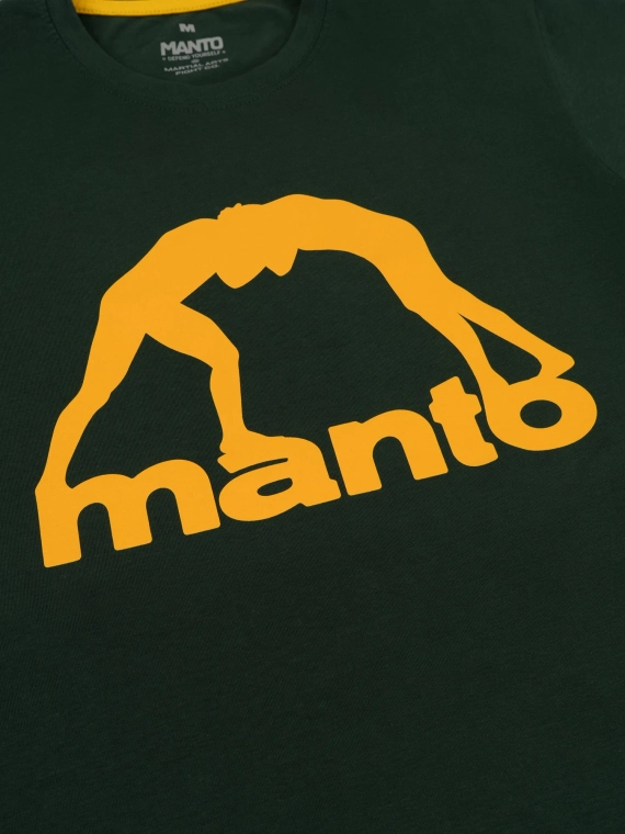 MANTO t-shirt VIBE 25 sosnowa zieleń-żółty