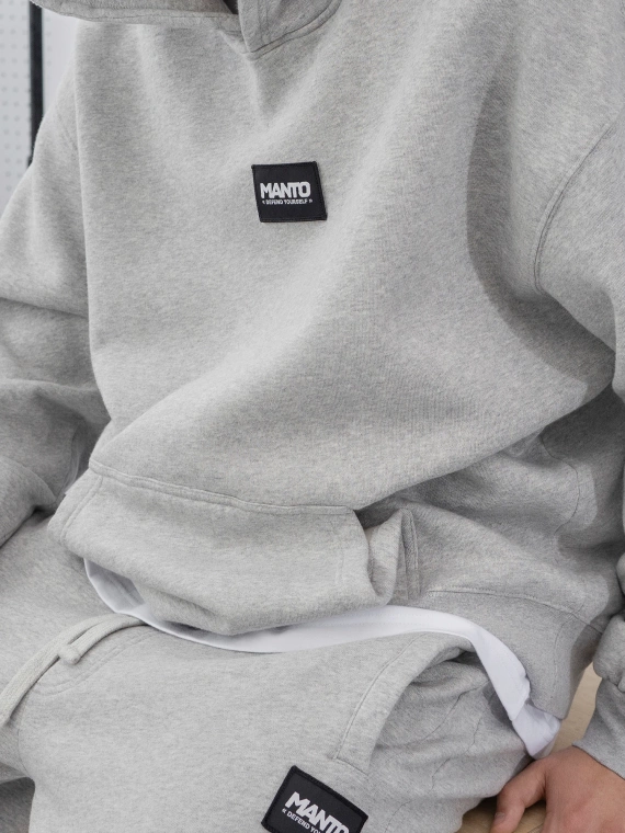 MANTO bluza z kapturem LABEL 25 OVERSIZE melanż