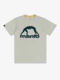 MANTO t-shirt VIBE 25 jasnoszary-ciemnozielony