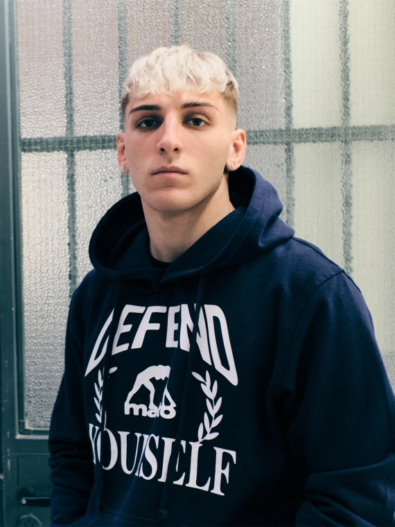 MANTO bluza z kapturem DEFEND granatowa