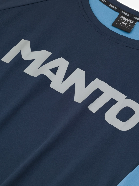 MANTO techniczny longsleeve LOGOTYPE granatowy
