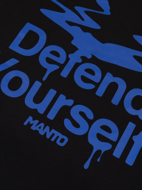 MANTO t-shirt DRIP czarny