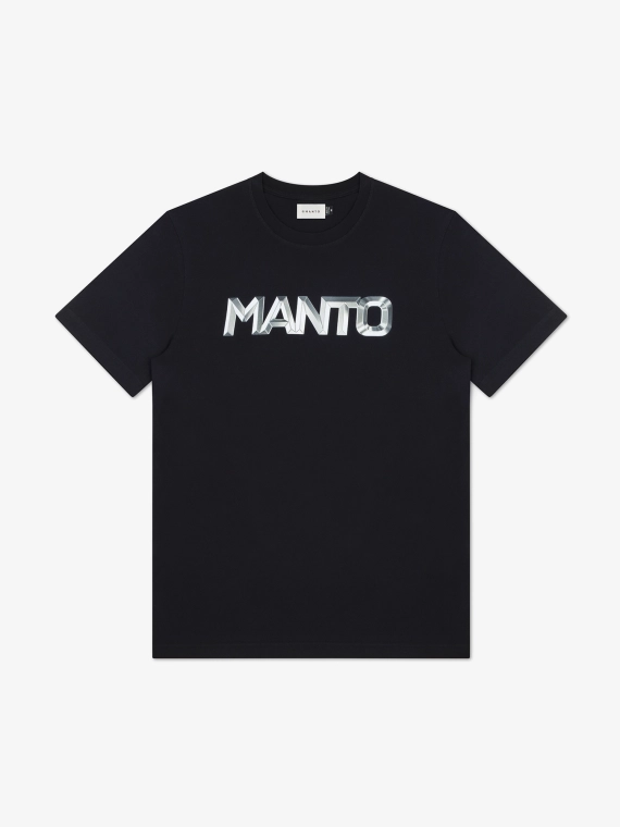 MANTO t-shirt METAL LOGOTYPE czarny