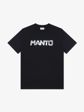 MANTO t-shirt METAL LOGOTYPE czarny